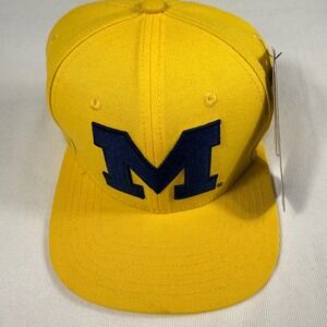 Pro Standard Michigan Wolverines Hat OS Yellow Snapback Athletic Hard to find